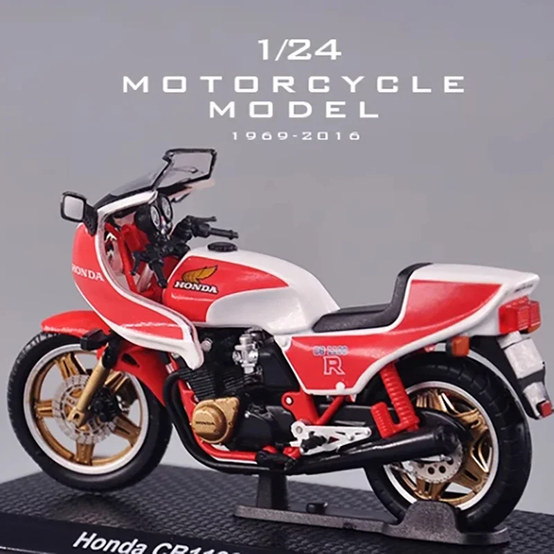 1:24 Scale Heavy motorcycle CB1100R 1981 Plastic motorcycle  simulation model Static decoration Souvenir gifts for adult boy