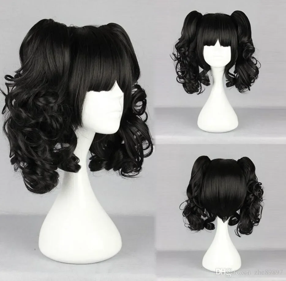 

WIG HOT sell Black Wig Short BOB Girl's Costume Wig