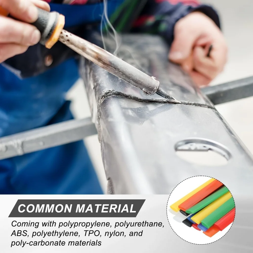 

50pcs Polypropylene PP Welding Rods 2 Strands for bumper repair color mix white black yellow red blue green 20/25/50/100cm