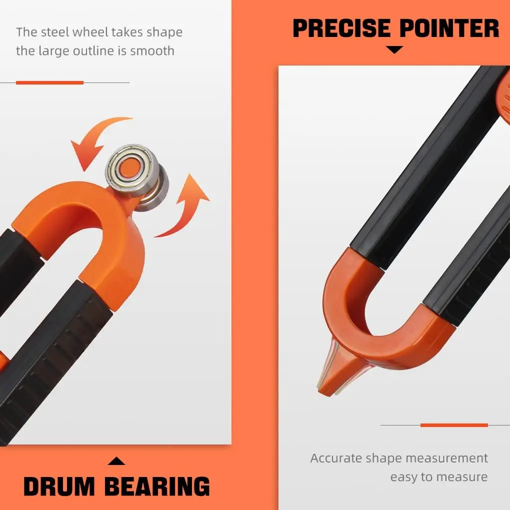 Profilometer Marking Tool, Irregular Shape Duplicator, Suitable for Woodworking Measurement Carpet Tile Laying