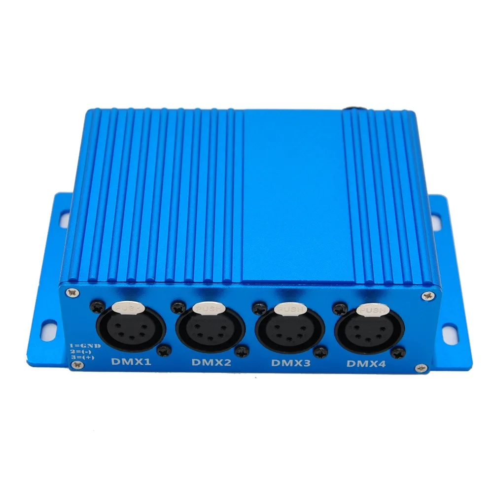 5PIN ثنائي الاتجاه ArtNet DMX إيثرنت واجهة تحكم في الإضاءة 4 الكون 2048 قنوات 4 DMX XLR المقبس #5