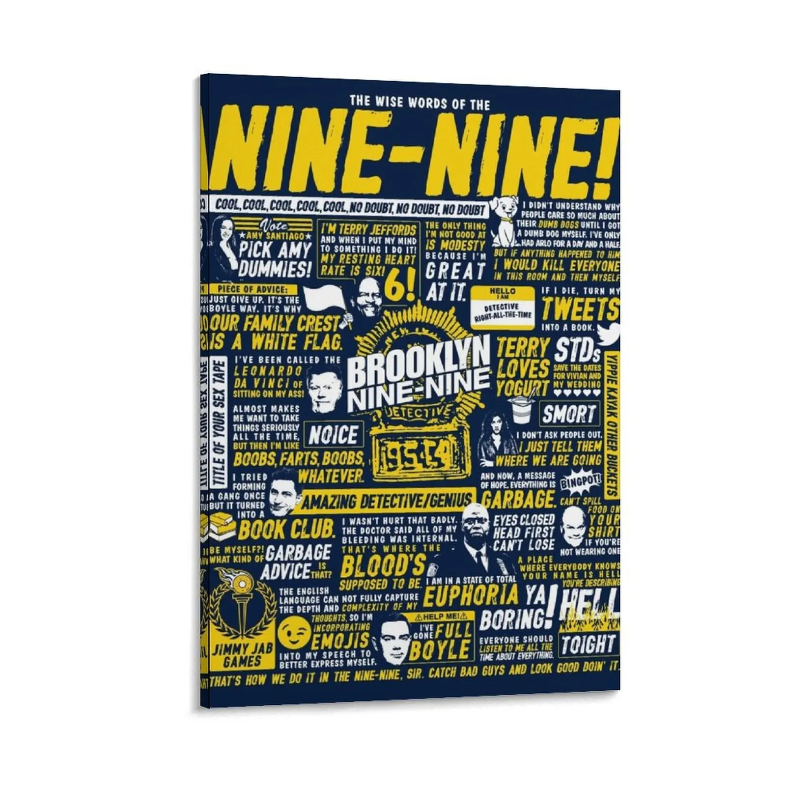 

Wise Words of the Nine-Nine Canvas Painting office decoration room decor