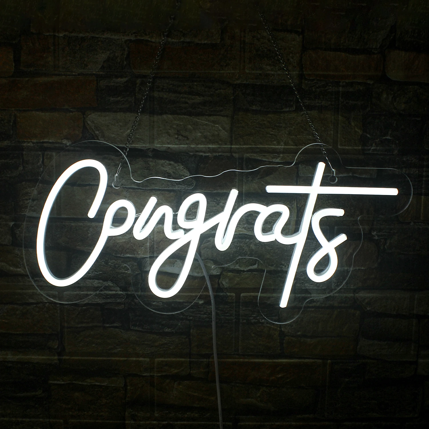 

Congrats Neon Led Sign USB Powered Neon Lights Party Celebrate Room Decoraiton Wedding Birthday Graduation Day Art Wall Decor