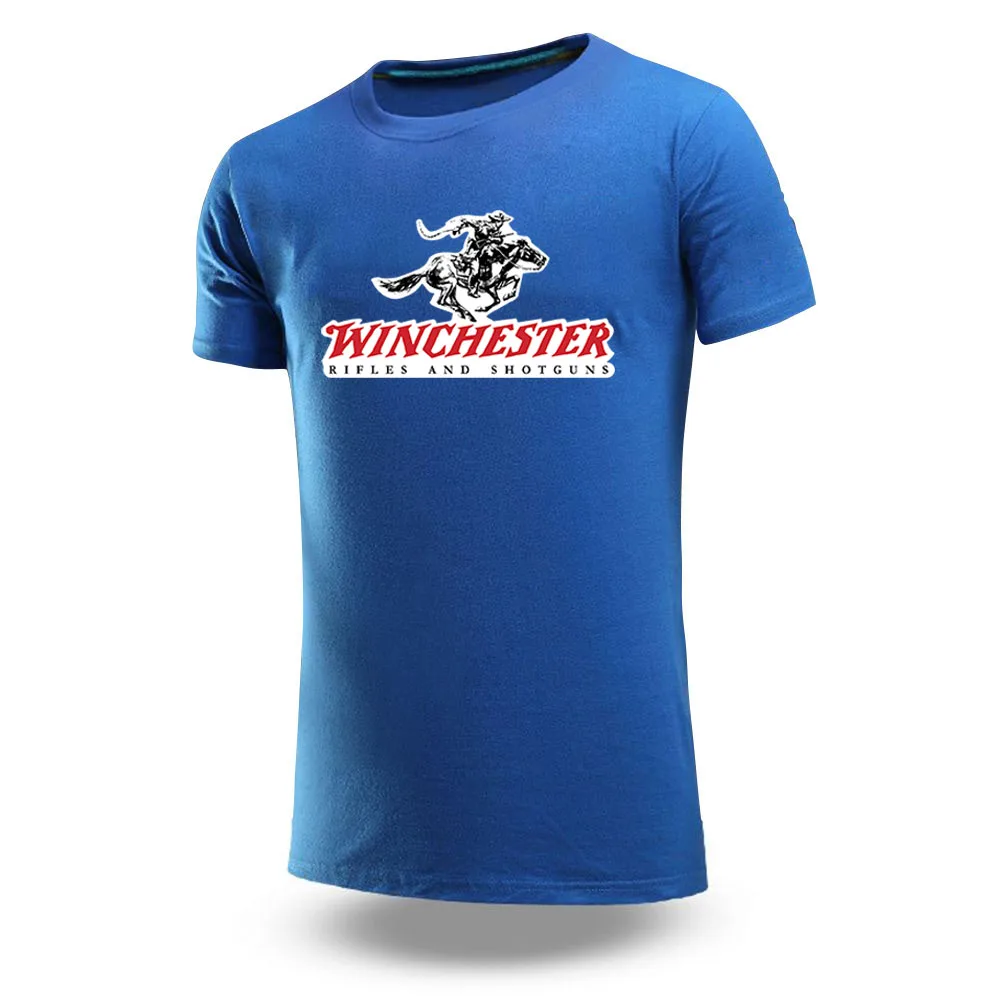 Winchester Rifles Men Brand Summer Simplicity Classics Ordinary Short Sleeve T Shirt Printing Fashion Comfortable Tops