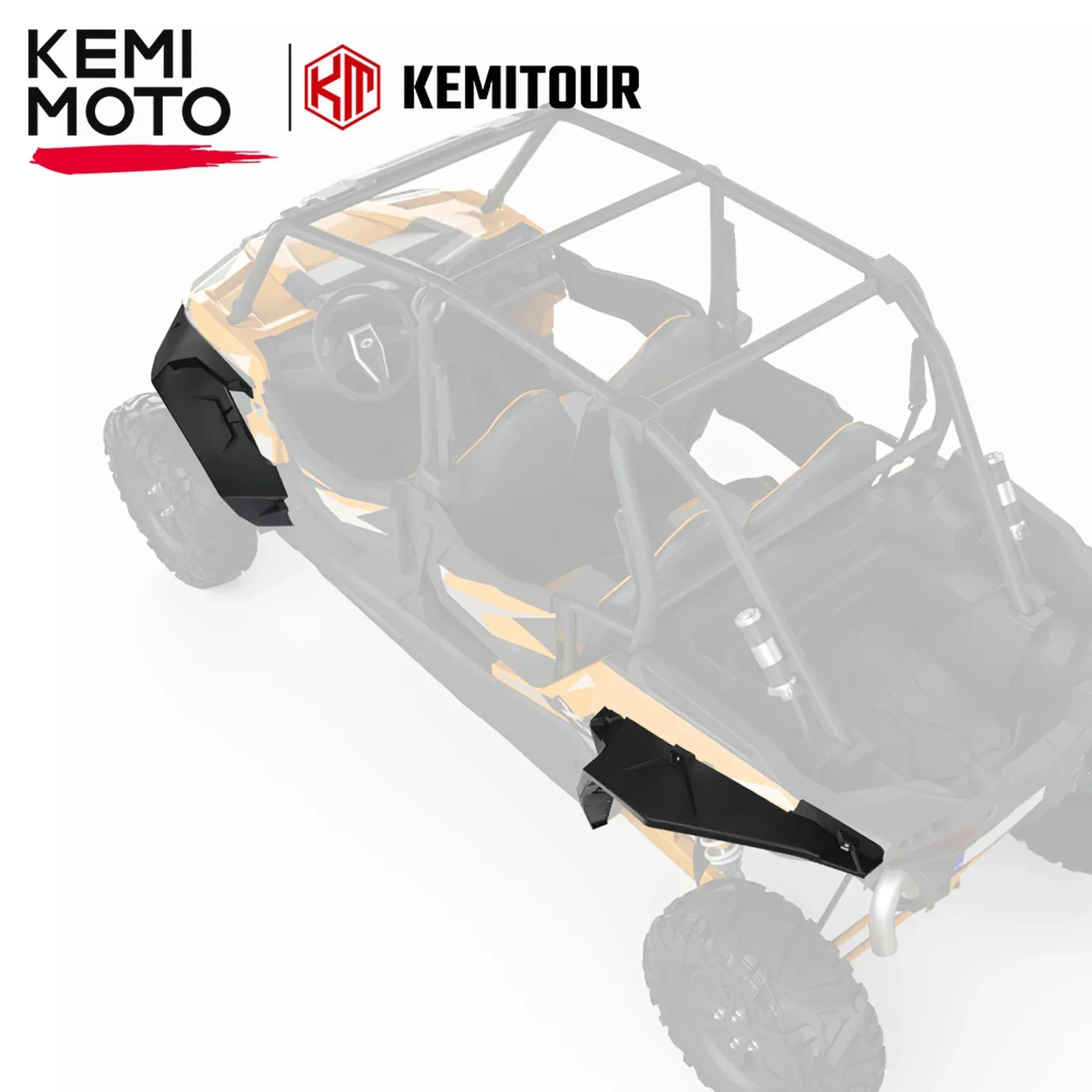 UTV Extended Fender Flares Compatible with Polaris RZR XP 1000/ XP 4 1000/ XP Turbo/ XP 4 Turbo/ Turbo S /4 2014-2023 Mud Guards