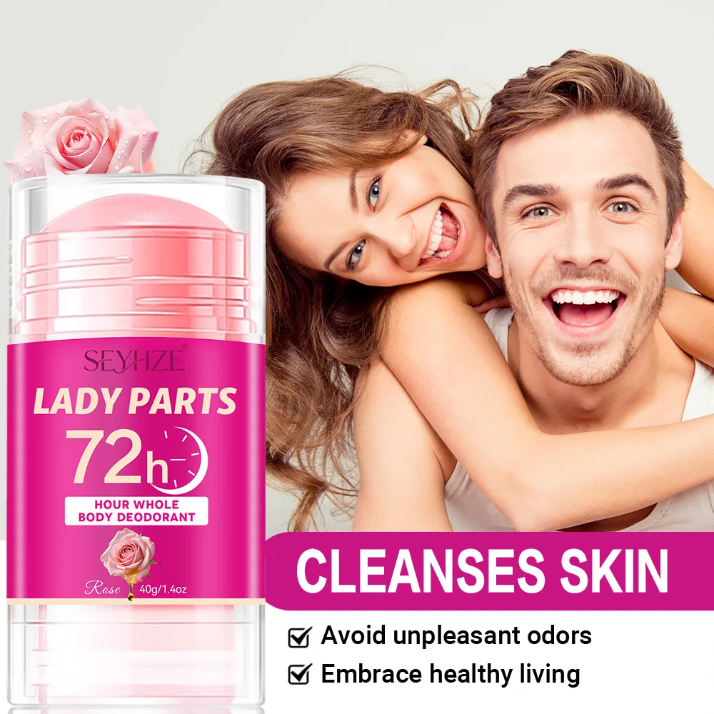 SEYHZ Ladies Deodorant Rose Moisturizing Cream - No Aluminum No Baking Soda Smooth Solid Stick 72-Hour Odor Control No Wash Form - view 5