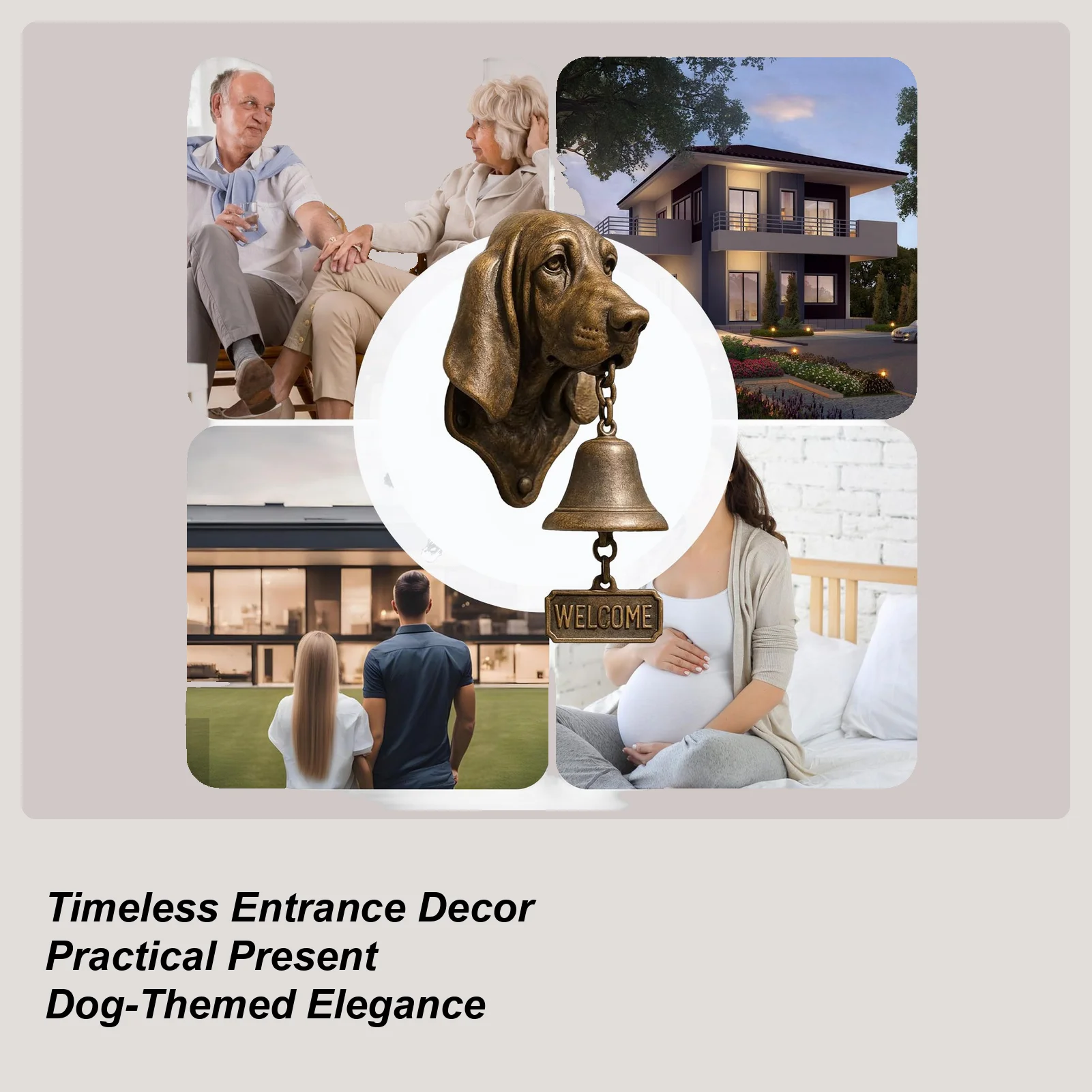 فتح الباب الرنين على شكل كلب جرس الباب خمر الراتنج الحيوان تحت عنوان الرنين الجدار الديكور للدخول بوابة متجر الأعمال الداخلية