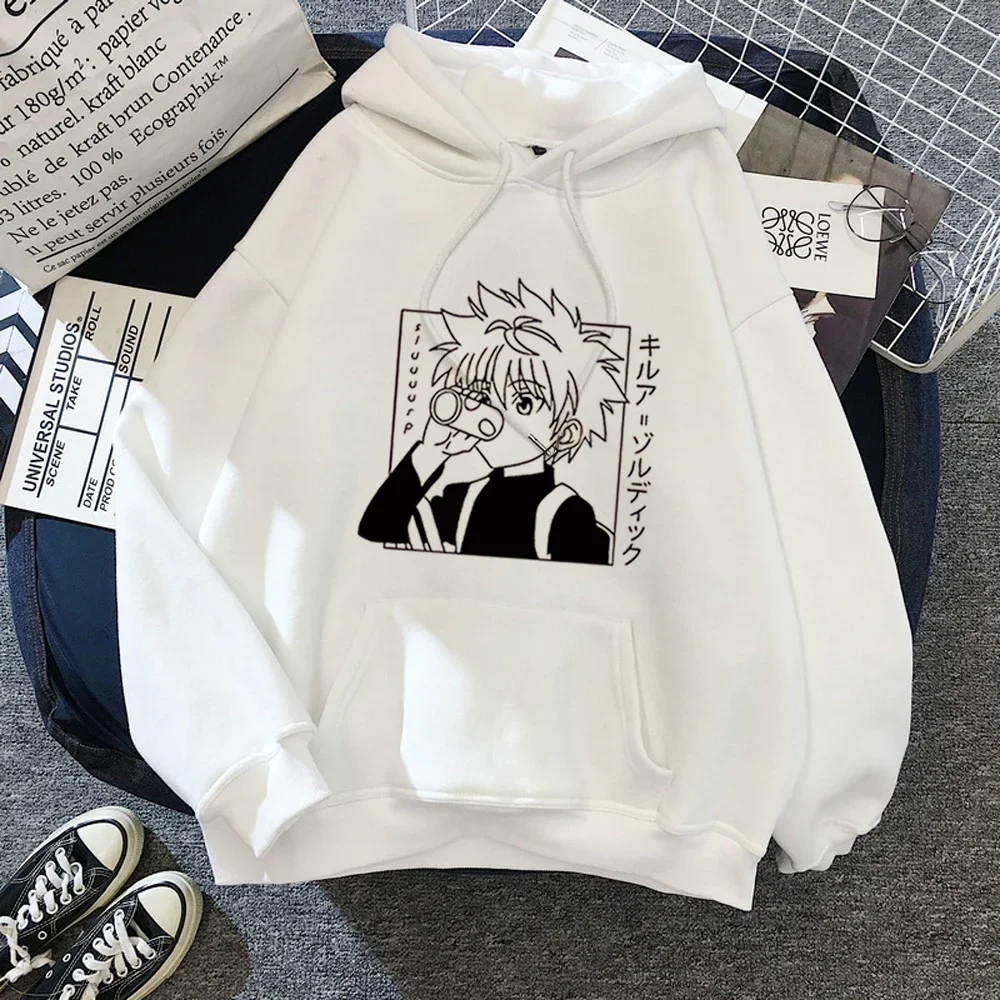 Hunter X Hunter Anime Hoodie voor Mannen Vrouwen Kurapika Manga Sweatshirts Fleece Herfst Winter Gothic Harajuku Capuchon