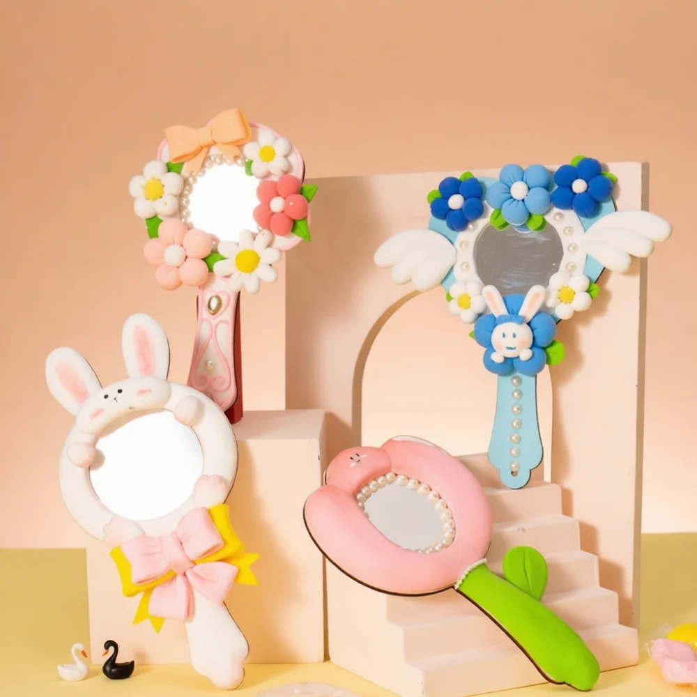 Art Craft Activities For Preschoolers - Handmade Magic Mirror Clay Set Creative