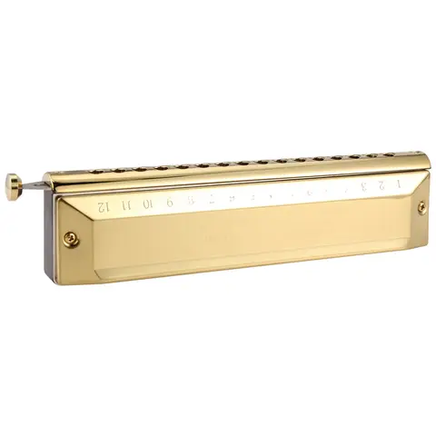 Chromatic Harmonica 16 Hole 64 Tone Mouth Organ Instrumentos Key of C Professional Musical Instruments-AA85