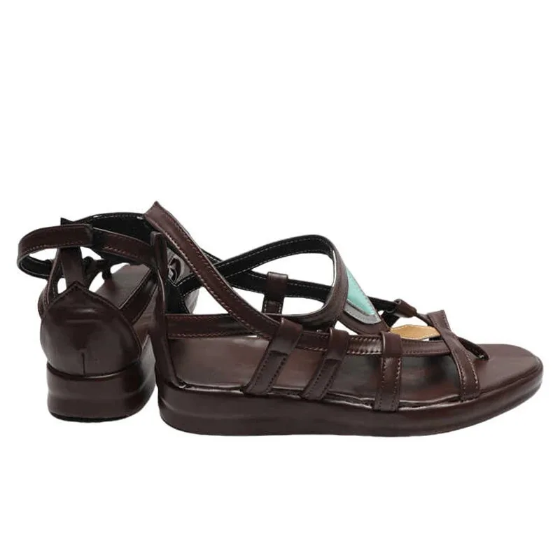 Link Cosplay Shoes Game Zelda Sandalias de piel sintética marrón para hombres y mujeres