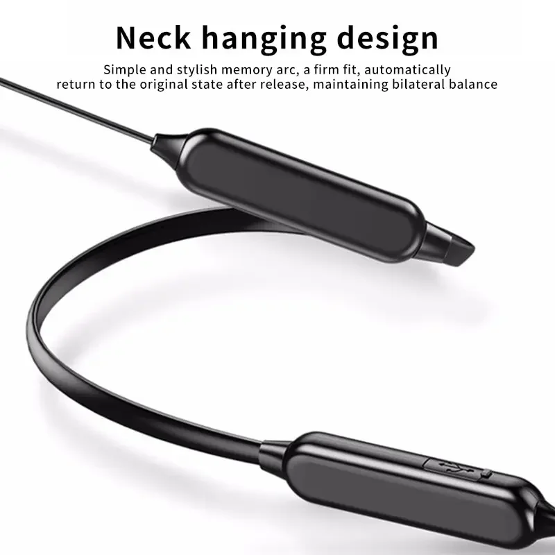 Wireless Bluetooth 5.3 Neck-Hanging Type Stereo Bluetooth Earphones With Mic Bluetooth Headset NeckHanging Bluetooth Headphone view 6