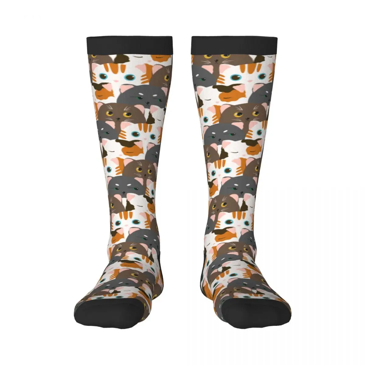 

Spring/autumn over the knee socks Funny Cats With Scales school dance long stocking