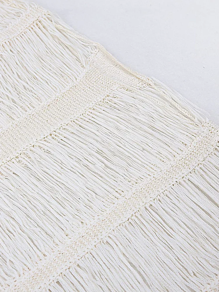 新しいニットビキニカバーアップ女性ビーチカバーアップ固体中空アウトシースルードレス夏のファッション女性の休暇ビーチウェア