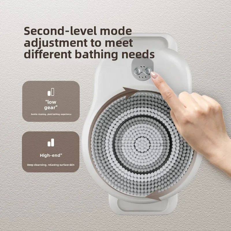 Intelligent Massage Shower Machine, Wall Mounted Electric Shower Brush, Scrubbing Device, Back Rubbing Machine