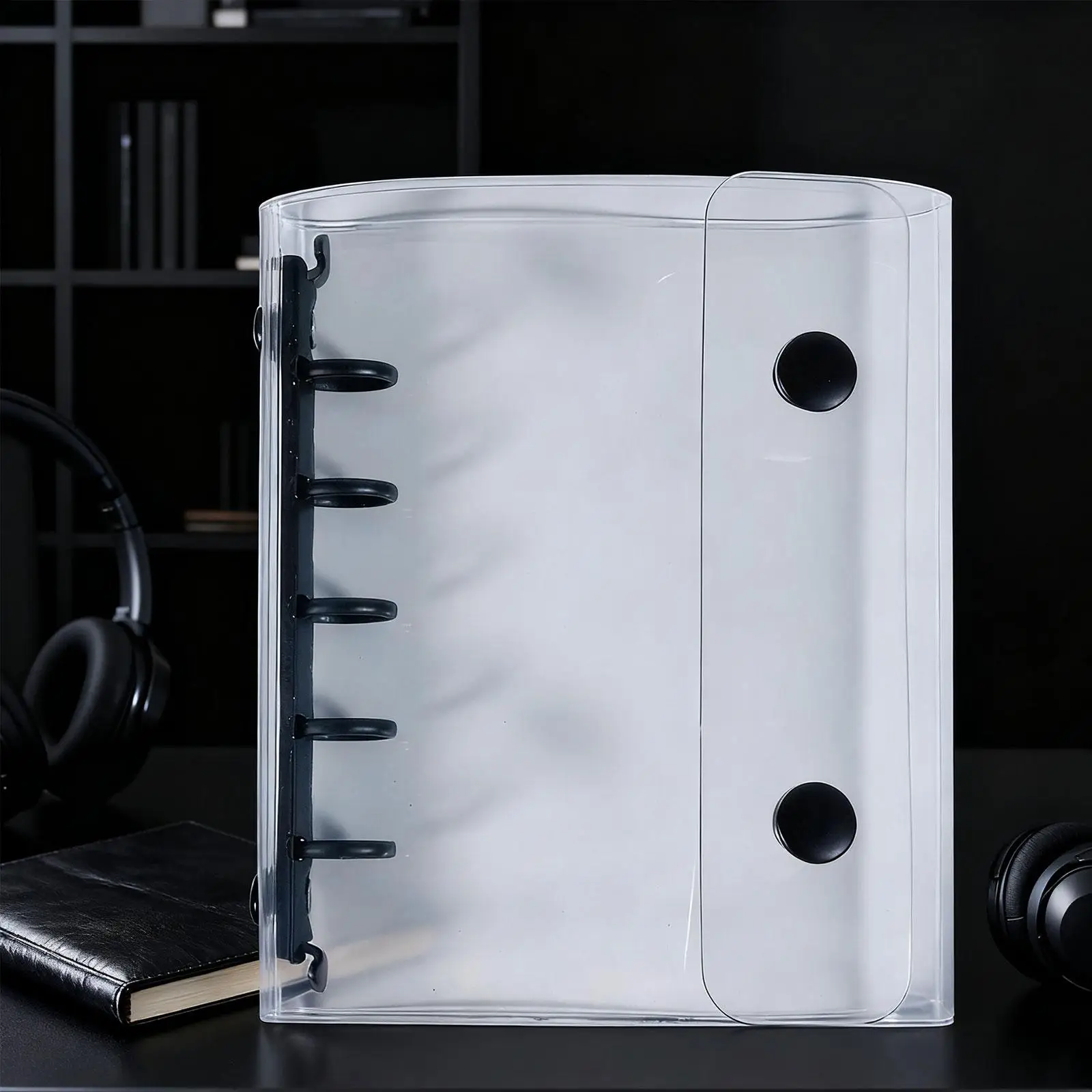 

Обложки для ноутбуков, прозрачные 5-кольца, мягкий ПВХ, подарок с кнопкой-защелкой, круглые кольца, обложка для папок для фотографий на День святого Валентина