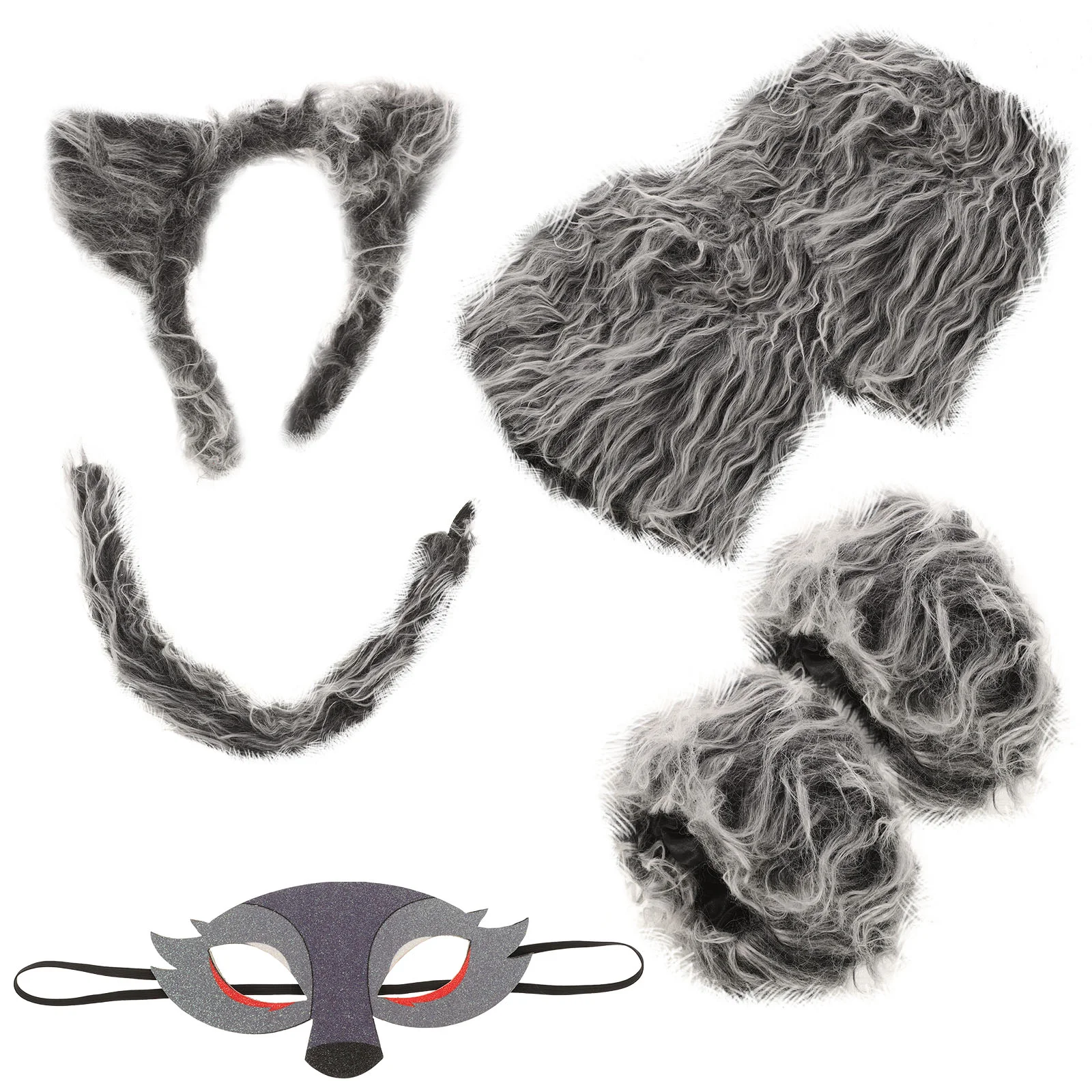 

1 Set Wolf Costume Wolf Animal Cosplay Prop Wolf Fancy Dress Accessories Halloween Decoration