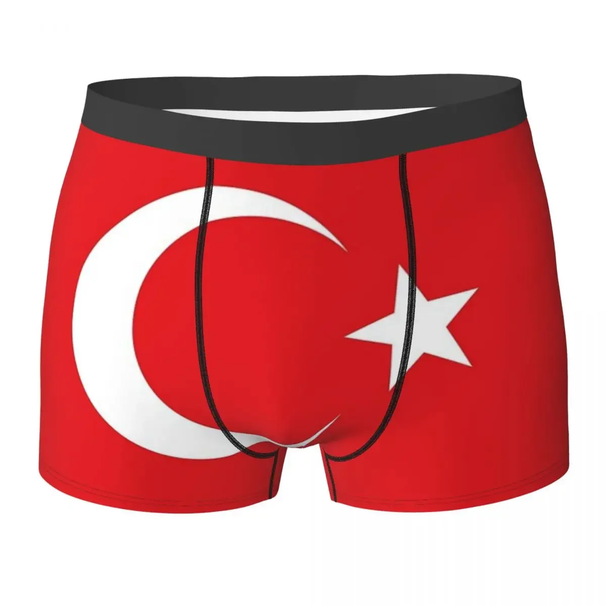 República da Turquia Bandeira roupas íntimas para homens, cuecas masculinas, calcinhas confortáveis, shorts, presentes de namorado, 16