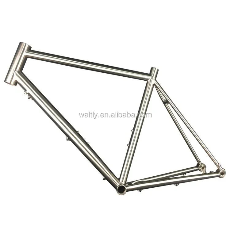 DISC ROAD titanium bike frame for flat disc brake mount