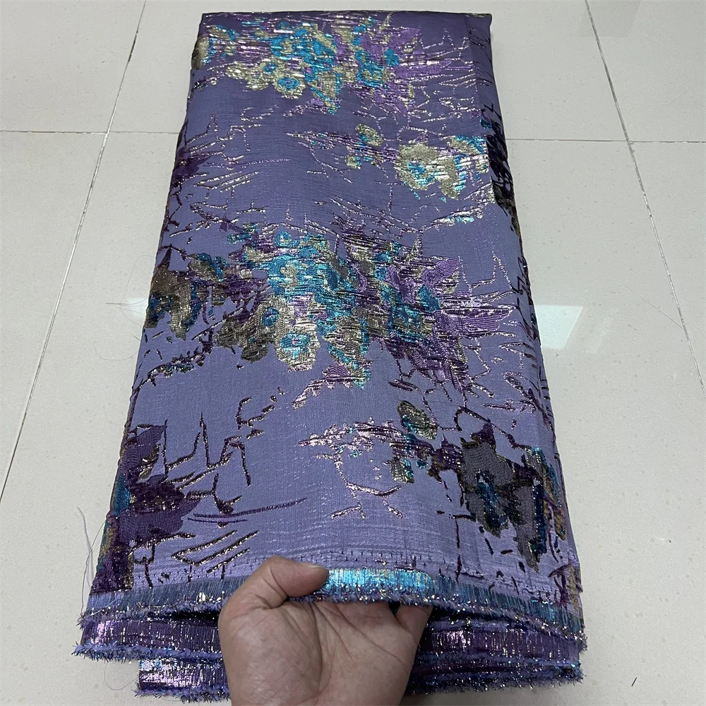 2025 الأفريقي النيجيري عالية الجودة تول أقمشة الدانتيل الجاكار الأورجانزا التطريز جبر للحزب حفلة موسيقية فستان 5 ياردة YXZ178