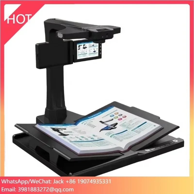 22 MP HD Camera Eloam Book Scanner with Preview Screen and V-Shaped Book Cradle