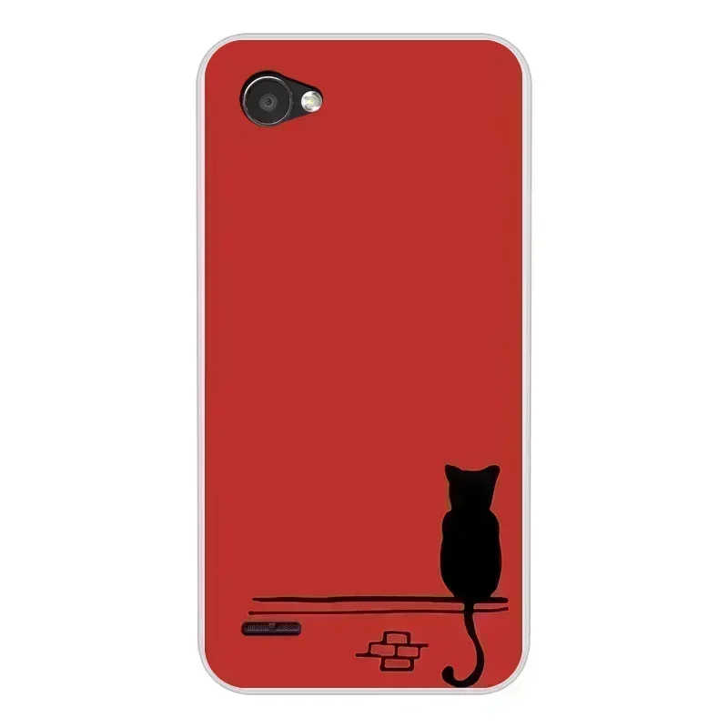 Untuk LG Q6 A Alpha Q6A Q 6 M700 Case silikon lembut mode bunga casing ponsel untuk LG Q6 5.5 inci Bumper Coque penutup pola lucu