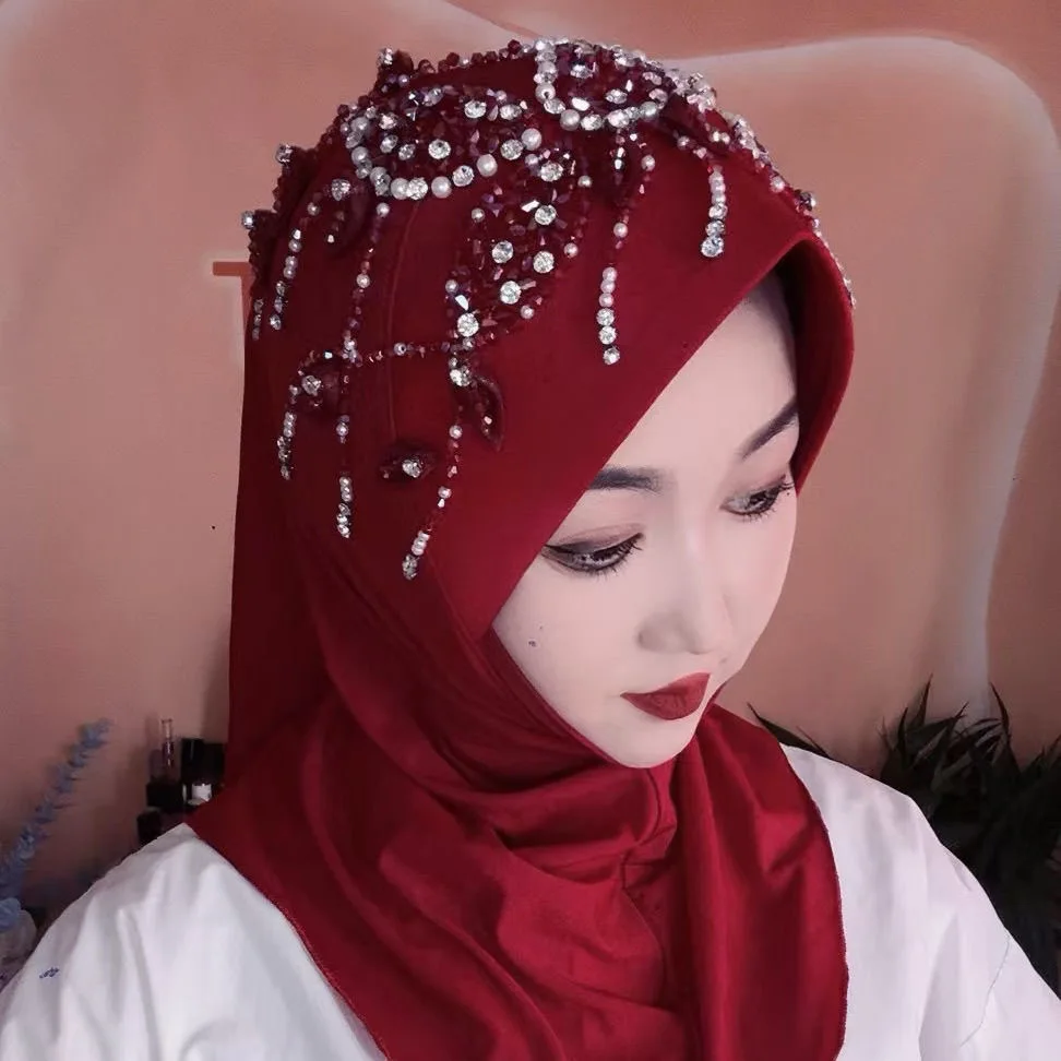 

Hijab Muslim Women Shawl Headcap Headscarf Freeshipping Luxury Turban Scarf Malaysia Kufi Islam Summer Thin Scarf 05261