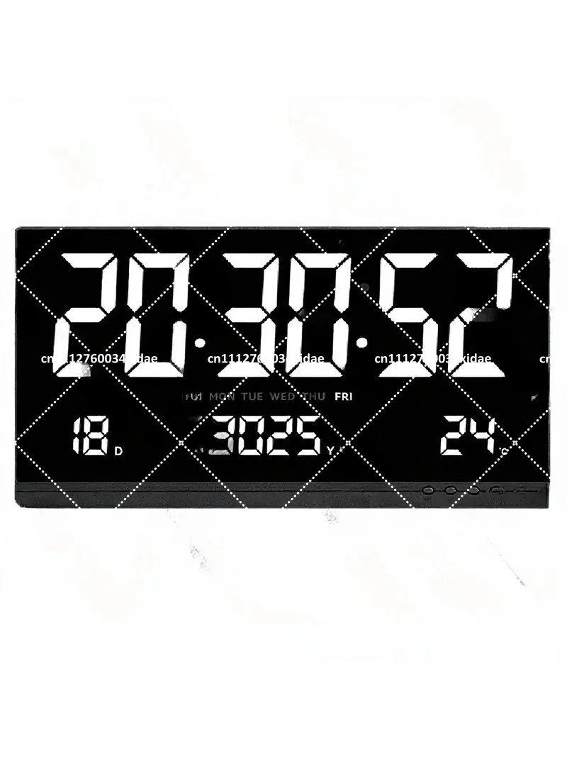 21in LED Digital Wall Clock Large Display Electronic Clock HD Simple Design for Home Office