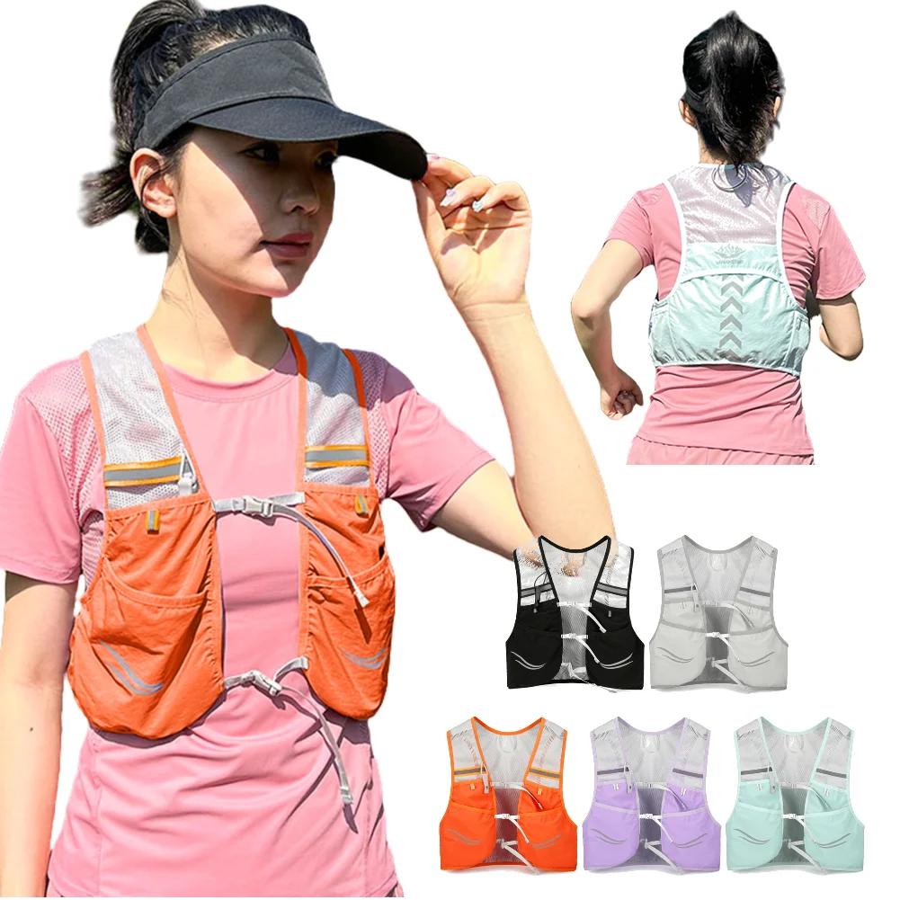 Outdoor Trail Running Backpack Ultralight Running Race Hydration Vest Marathon Bicycle Bag for Women Men Marathon Cycling Hiking