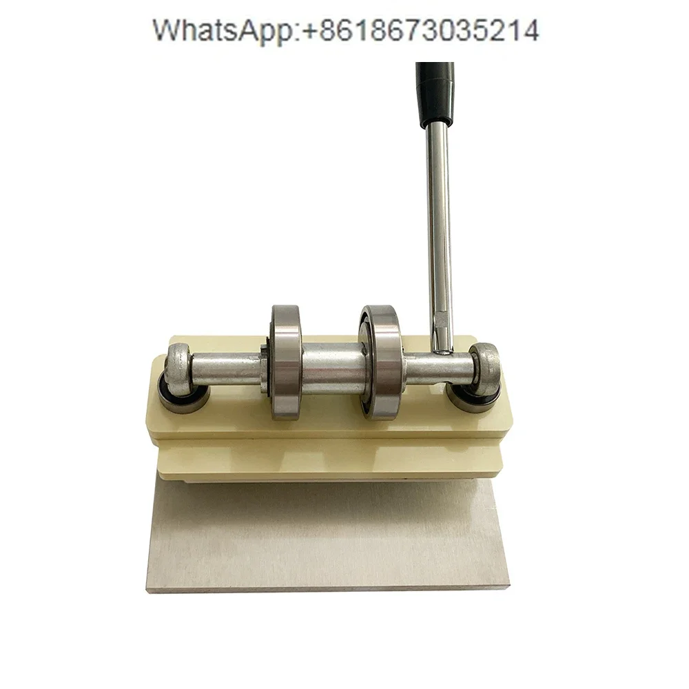 

Manual Leather Die Cutting Machine Double Wheel 0.8T Hand Press Photo Paper PVC/EVA Sheet Cutter Mini Mold Punching