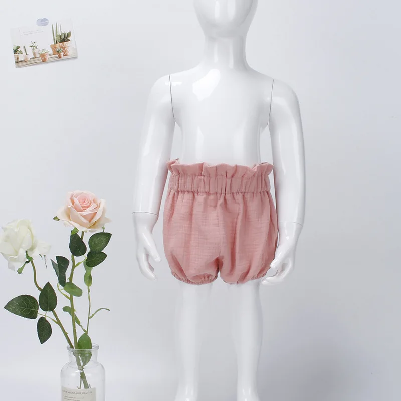 Casual Cozy Baby Bubble Pants Shorts Spring Summer Newborn Toddler Boy Girl Bloomers for 0-24Months Newborn Clothing