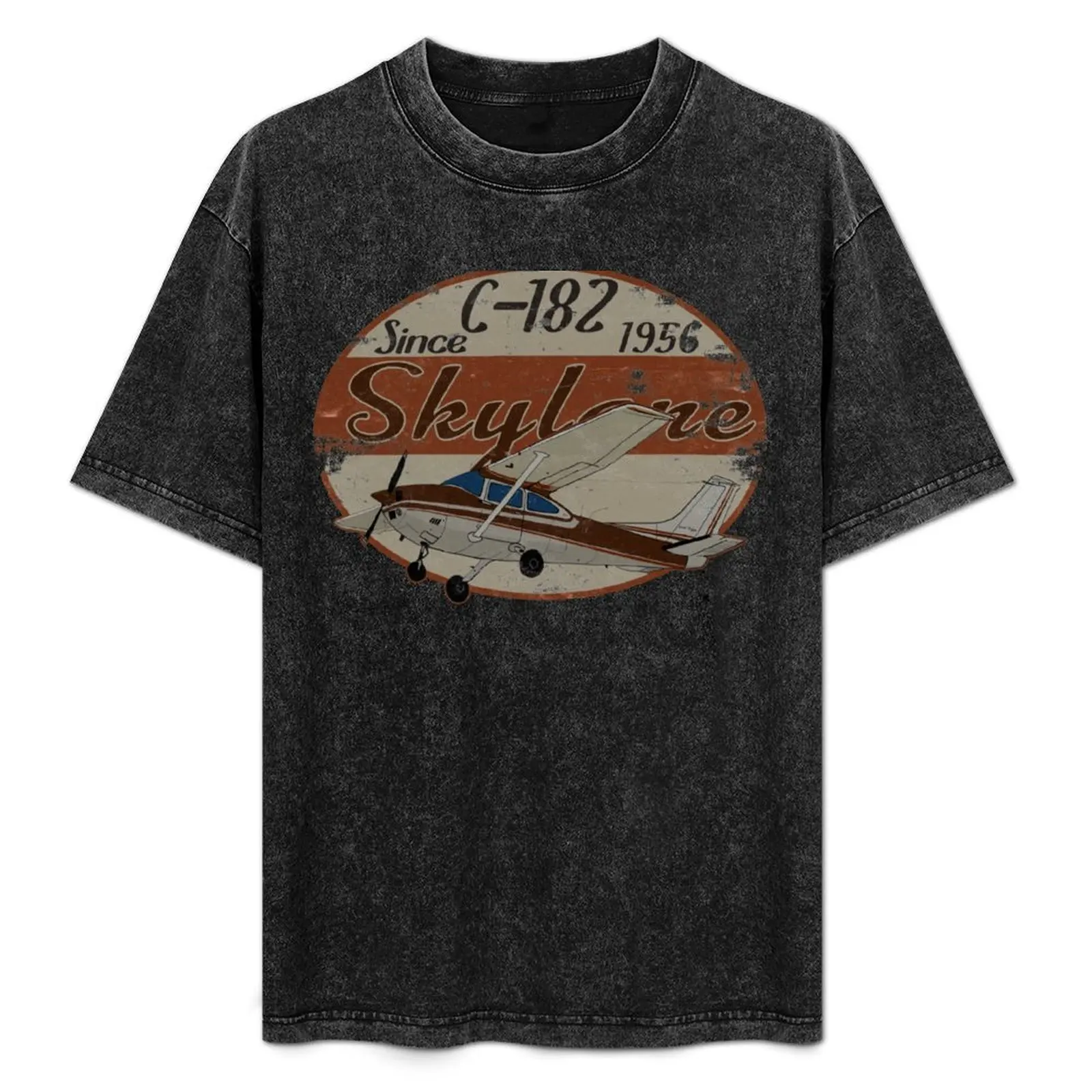 Cessna 182 Skylane Since 1956 Vintage Retro Design T-Shirt graphics vintage graphic tee funny costumes plain black t shirts men