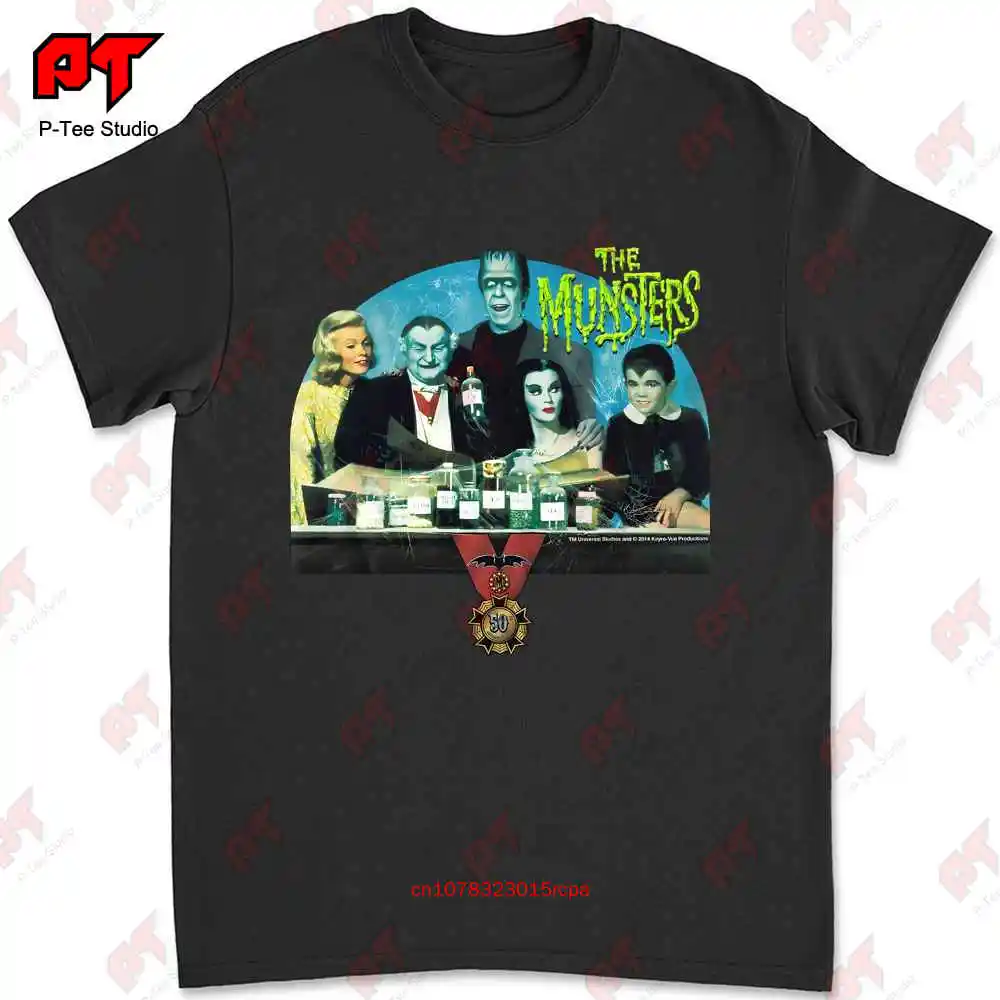 The Munsters 50 Year Potion T Shirt Mens Licensed Classic Tv Herman Eddie Black Q429