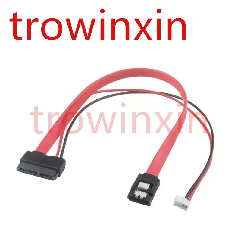for Notebook Optical Drive Serial Port to Desktop SATA Cable 7+6Pin Data Power Cord PH2.0 Pitch 2P Power Supply