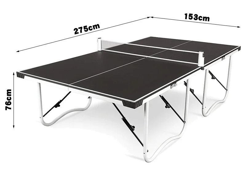 

Folding standard indoor table tennis table 4-piece portable portable table tennis table