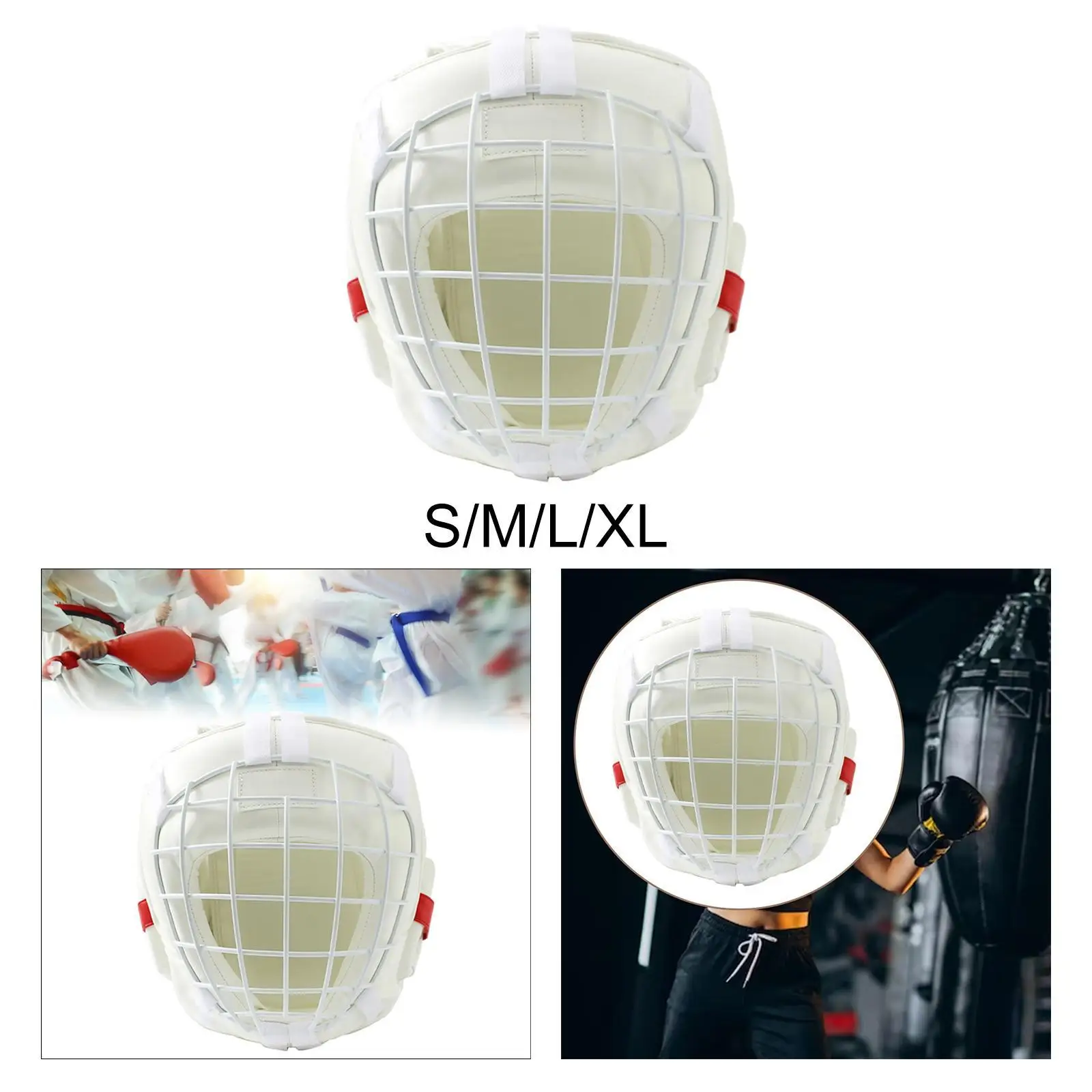 Boxing Headgear Ventilated with Cage Karate Helmet for Mma Karate Training