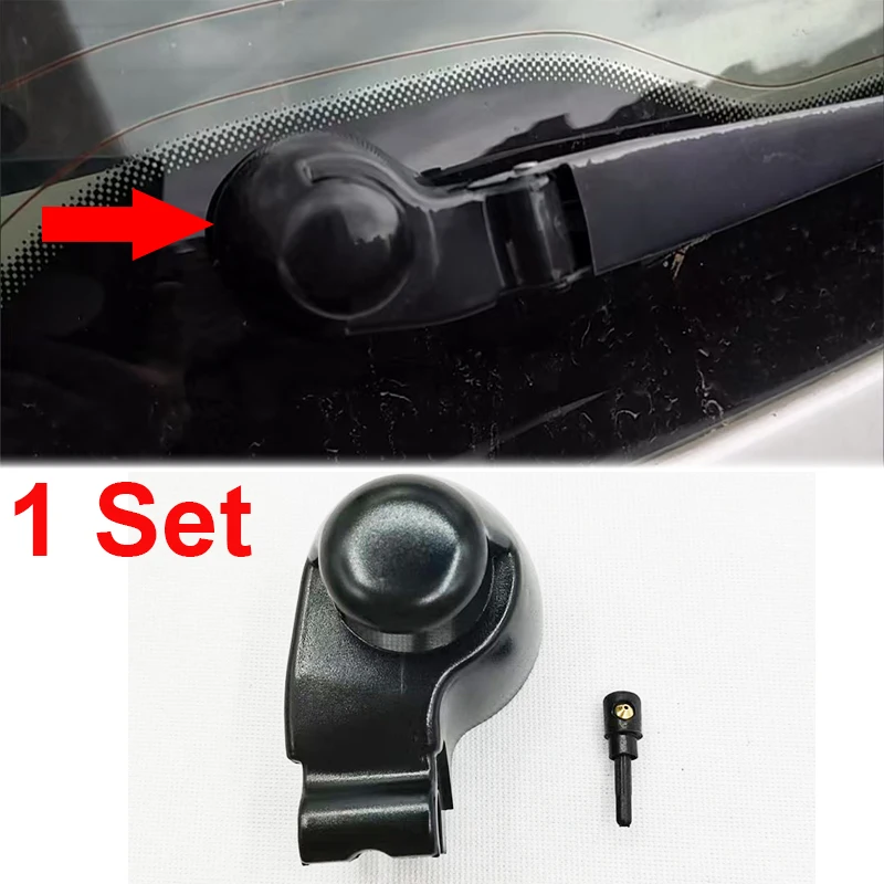 

1Set Rear Wiper Arm Washer Cover Cap Nut & Washer Nozzle Jet For VW Polo Bora Caddy Golf Lupo Passat Sharan Touran
