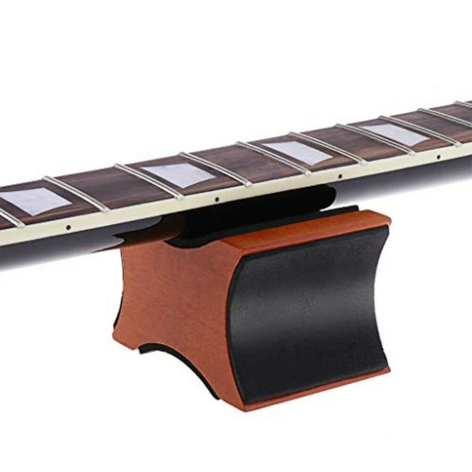 2 in 1 Guitar Neck Rest Support 2 Usage Pillow Electric Acoustic Bass Ukulele Stand Rack Guitar Cleaning Holder Wood Base