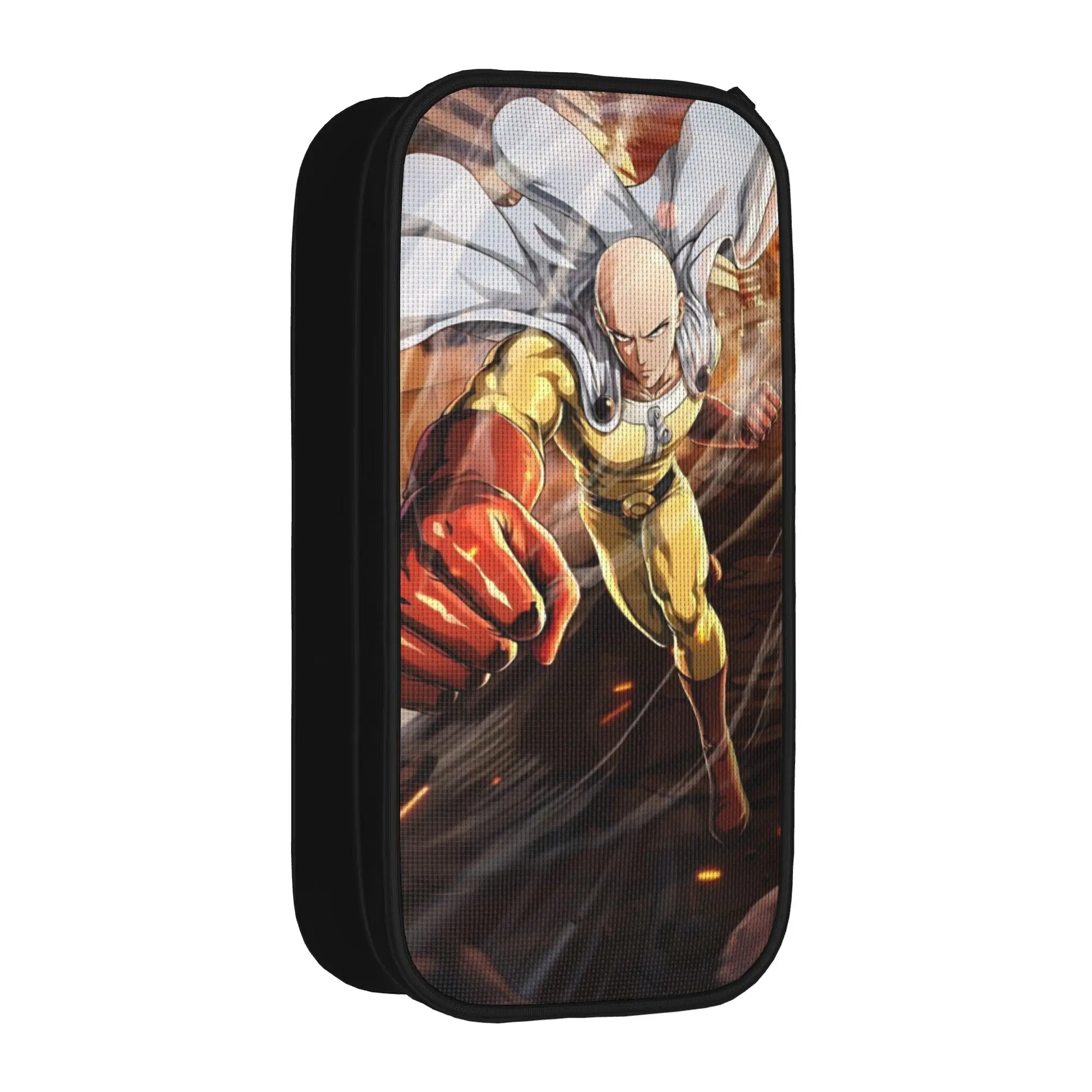 New Manga One-Punchs-Man Pencil Case  Pencilcases Kids Large Storage Bags Students School Gifts Stationery