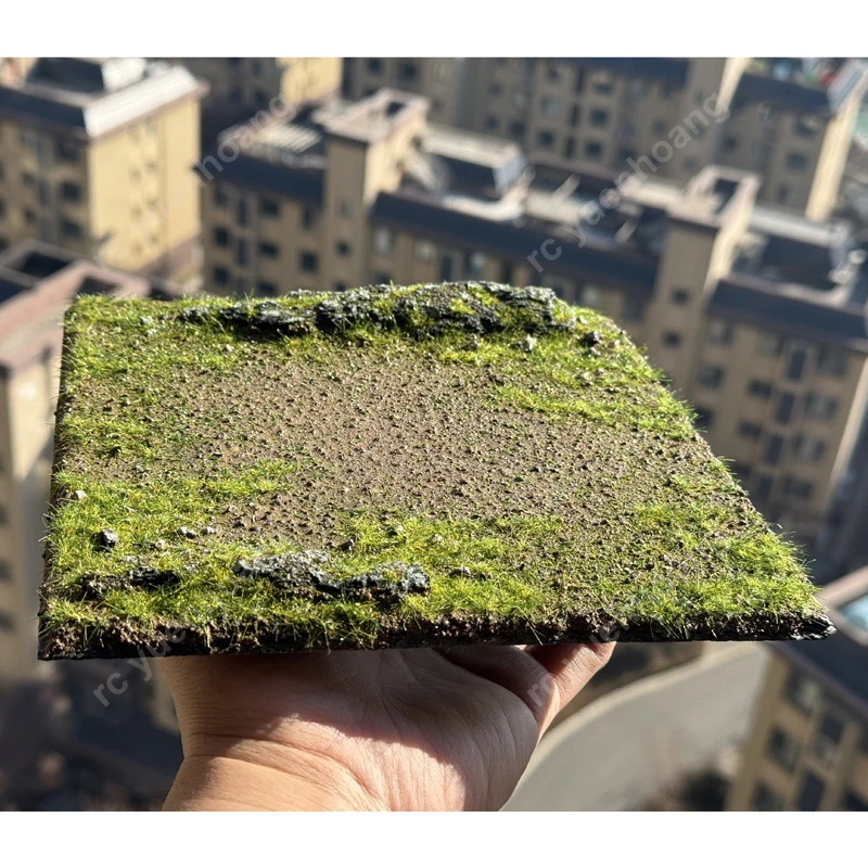 1PCS 20x20cm Vierkant Model Display Base Simulatie Outdoor Grasland Diorama Platform voor Tank/Automodellen cijfers Dier Speelgoed