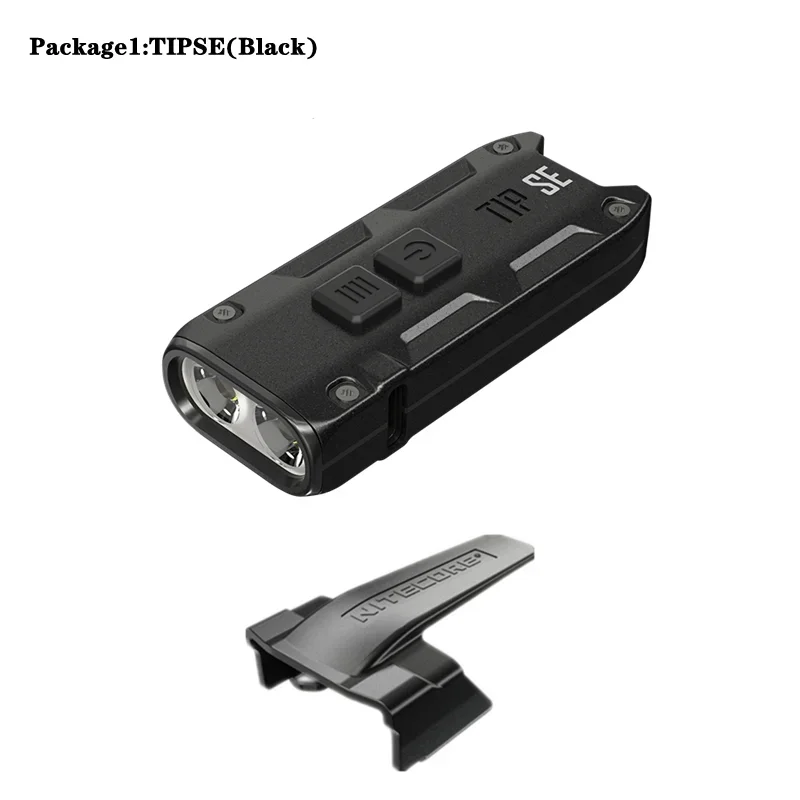 Nitecore Tip Se Sleutelhanger Licht 700Lumen Dual-Core Metallic Oplaadbare 4 Verlichting Modi Flshlight Maakt Gebruik Van P8 Led Trcoh licht