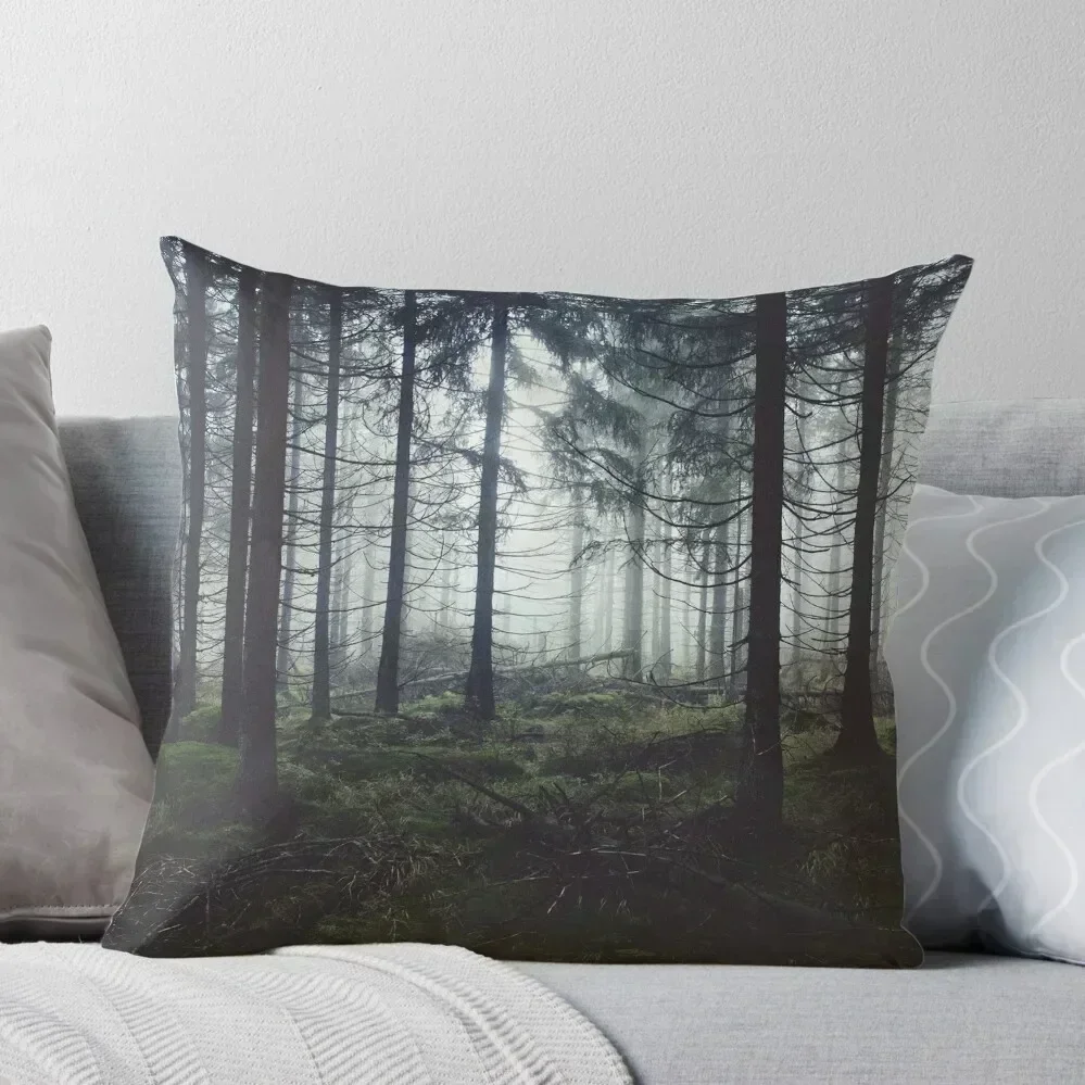 

Through The Trees Throw Pillow Bed pillowcases Pillowcase Cushion Decorative pillowcase christmas cushions covers pillow