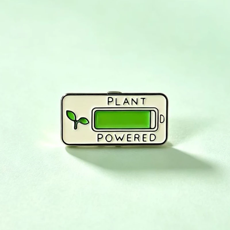 New Energy Battery Modeling Brooch Fashion Alloy Enamel Badges Gift Pins For Casual Commute DIY Clothing Bags Hat Scarf T-shirt