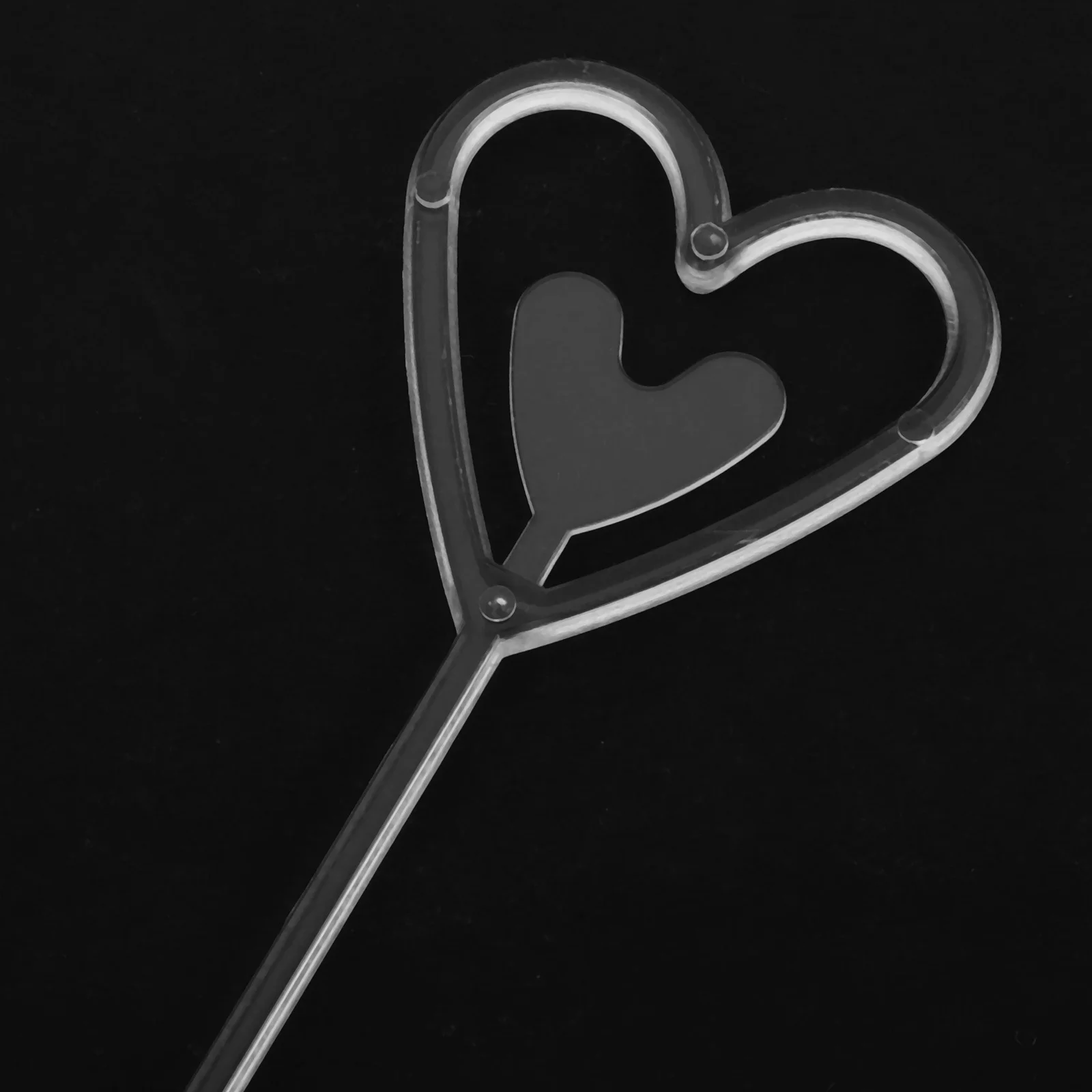 80 pçs picareta floral de plástico transparente flor titular do cartão vara titular do cartão buquê acessórios decorações de casamento