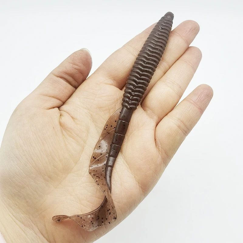 3 Stück Angelköder mit weichem Schwanz, 12,5 cm/4,92 Zoll/8 g, künstlicher Köder – Detail 4