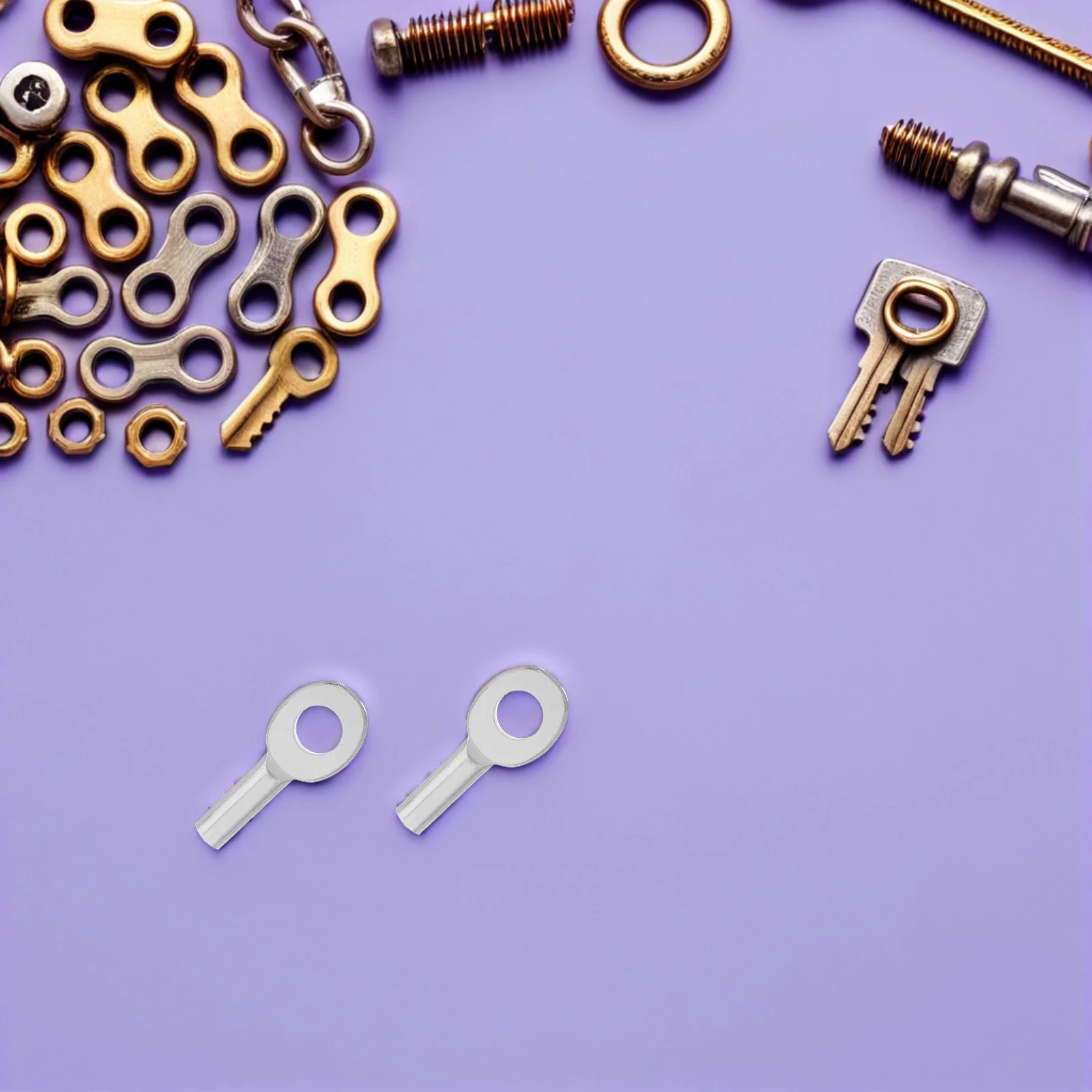 

6Pcs Gym Cable Accessories Durable Metal Eyelet Terminals Lifting Joints 5mm Wire Rope Interface Ports for Various Gym Machines