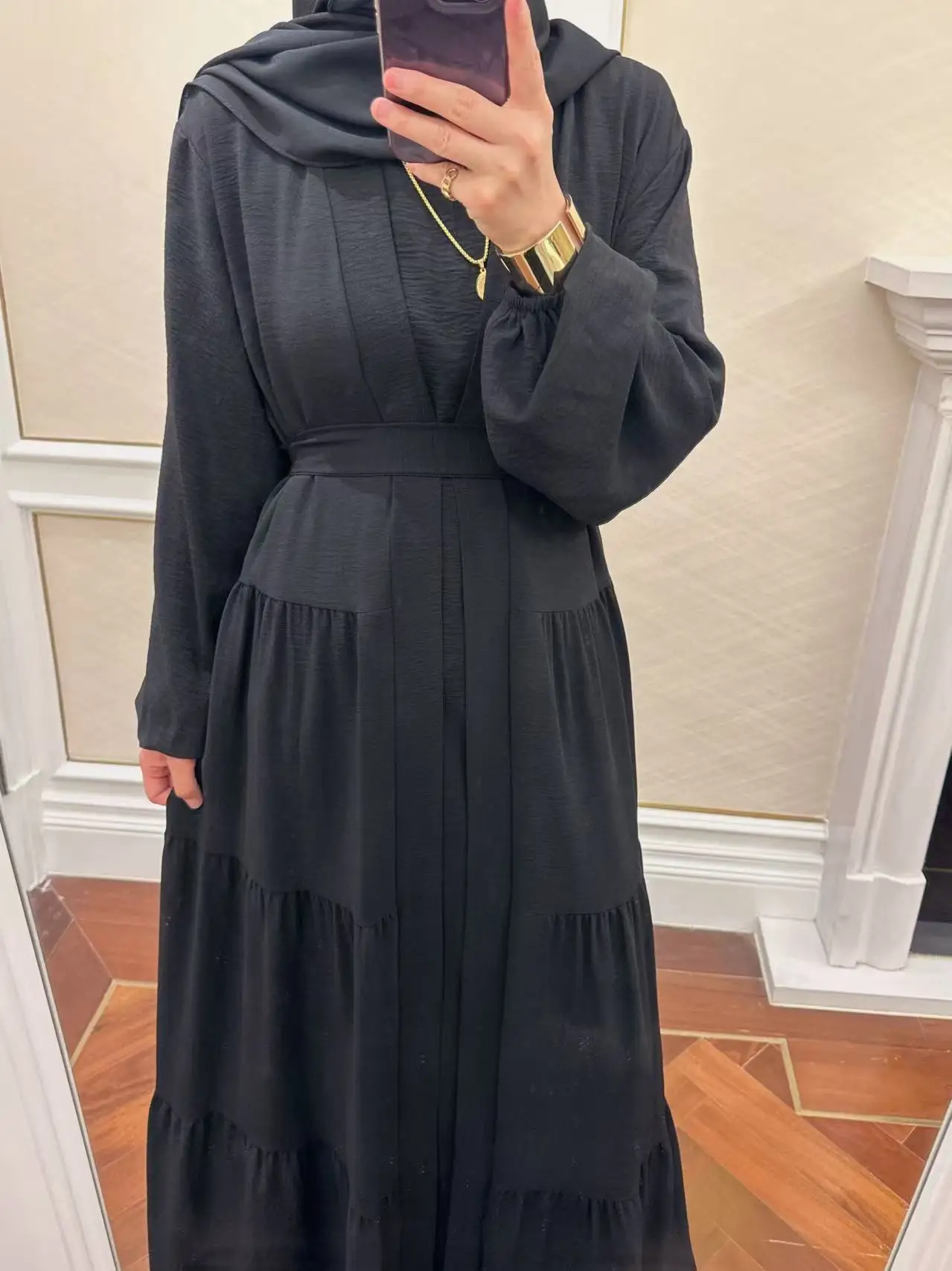 

Ид Джеллаба Дубай Абая Комплект Мятое Открытое Кимоно Абая Внутренняя Платье Исламская Одежда Мусульманские Женщины Платья Комплект Рамадан Кафтан Халат