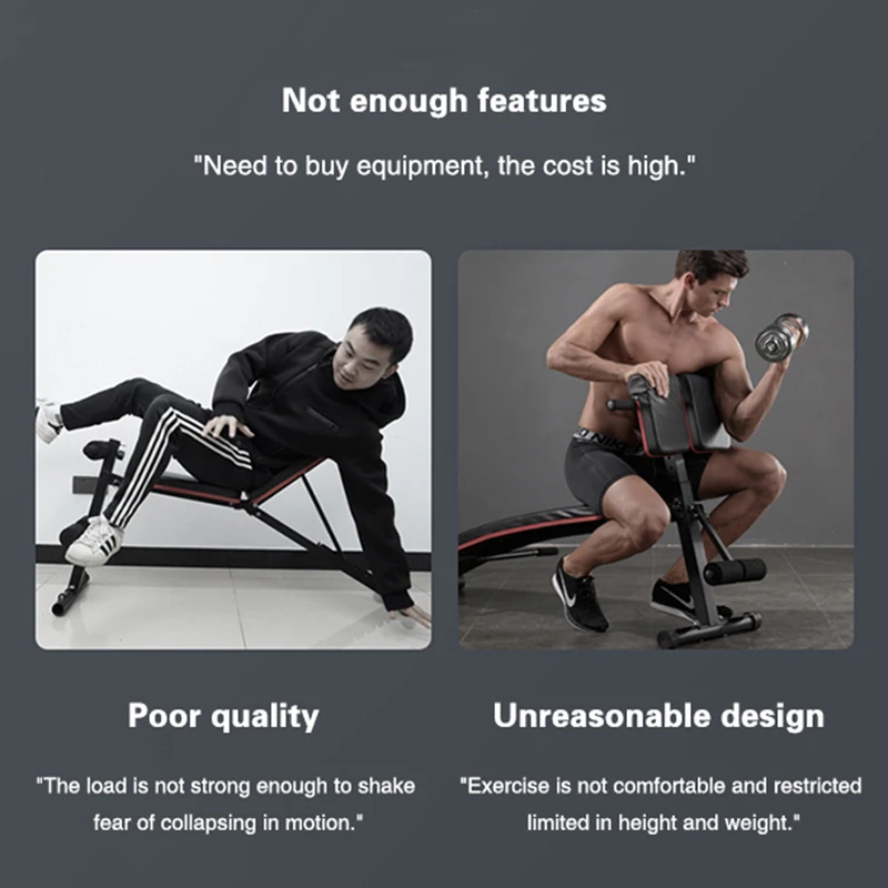 Dumbbell stool sit-up aid fitness equipment home men\'s multifunctional workout sport stand-up bench