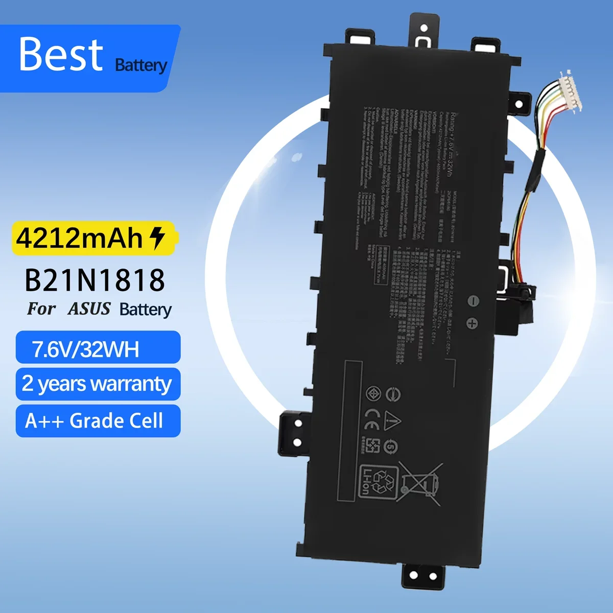 

B21N1818 Laptop Battery For ASUS VivoBook 17 X712 X712FA X712FB B21N1818-2 C21N1818 B21N1818-3 B21N1818-1