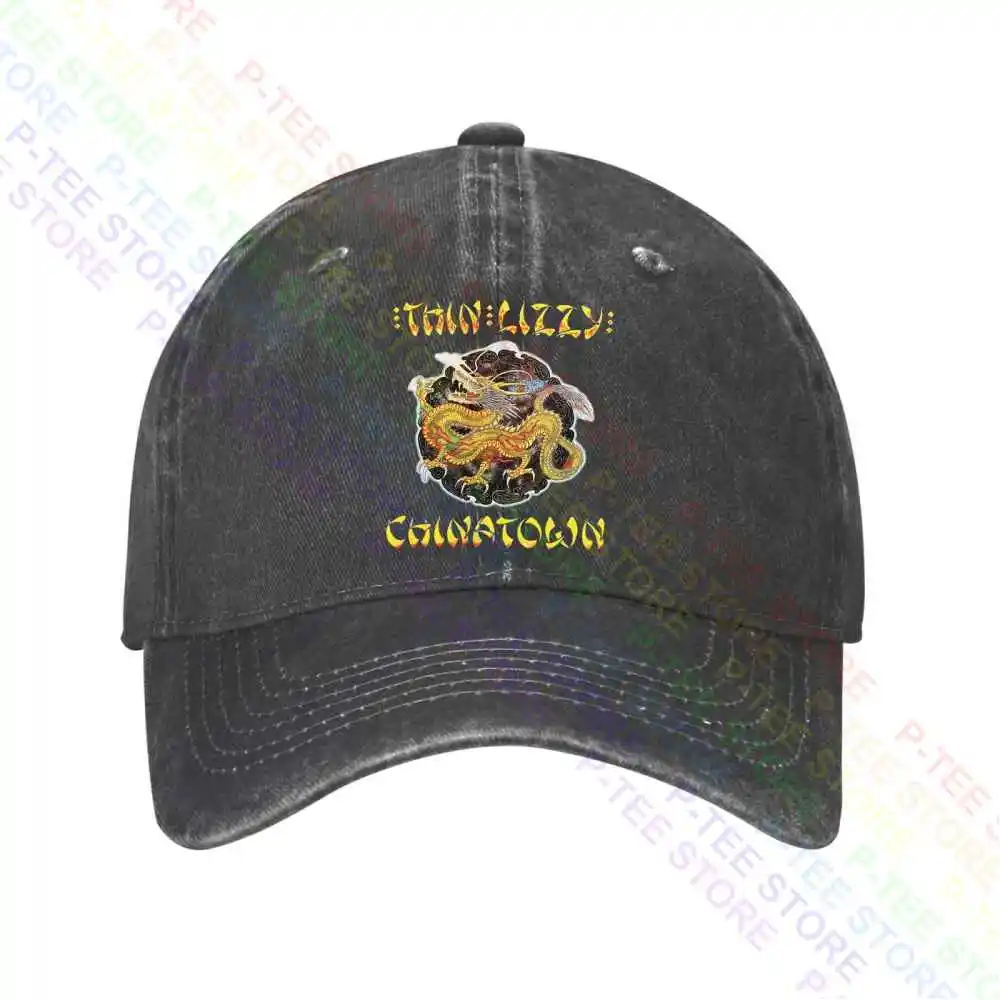 

Thin Lizzy Chinatown Phil Lynott Hard Blues Rock Ufo Budgie Baseball Cap Snapback Caps Knitted Bucket Hat